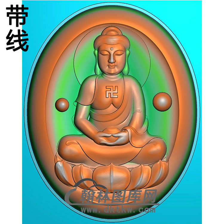 佛珠宝瓶坐莲坐姿佛像精雕图（ZFX-303)展示
