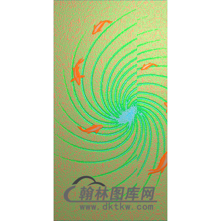 鱼无线铝雕纹理精雕图（TM-114）展示