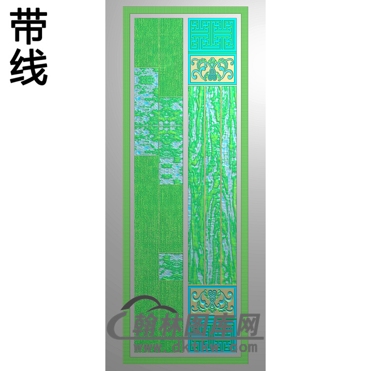 洋花铝雕纹理精雕图（TM-0132）展示