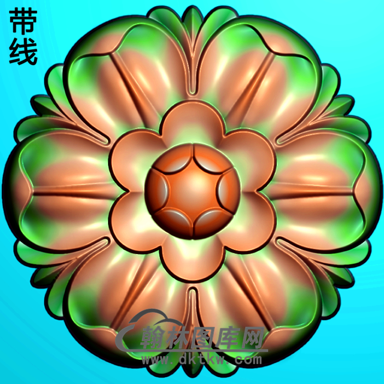 欧式圆形洋花精雕图（YXH-100）展示