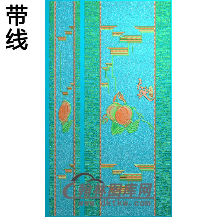 铝雕纹理天地人和精雕图（TM-0232）展示