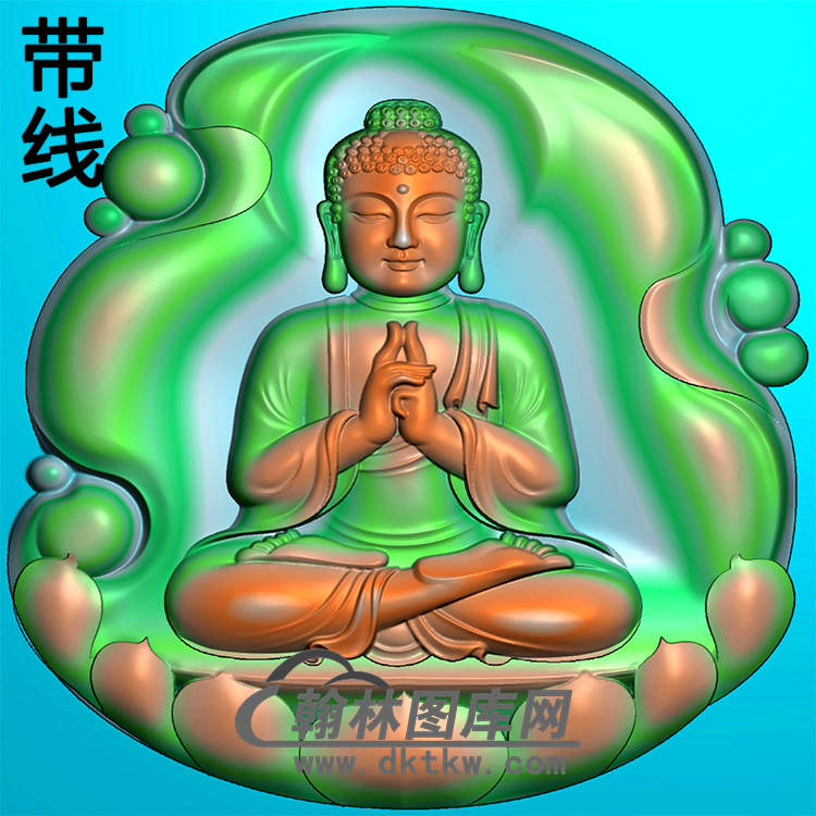 坐姿佛像精雕图（ZFX-375)展示
