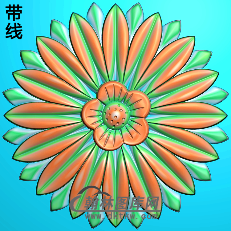 欧式圆形洋花精雕图（YXH-146）展示