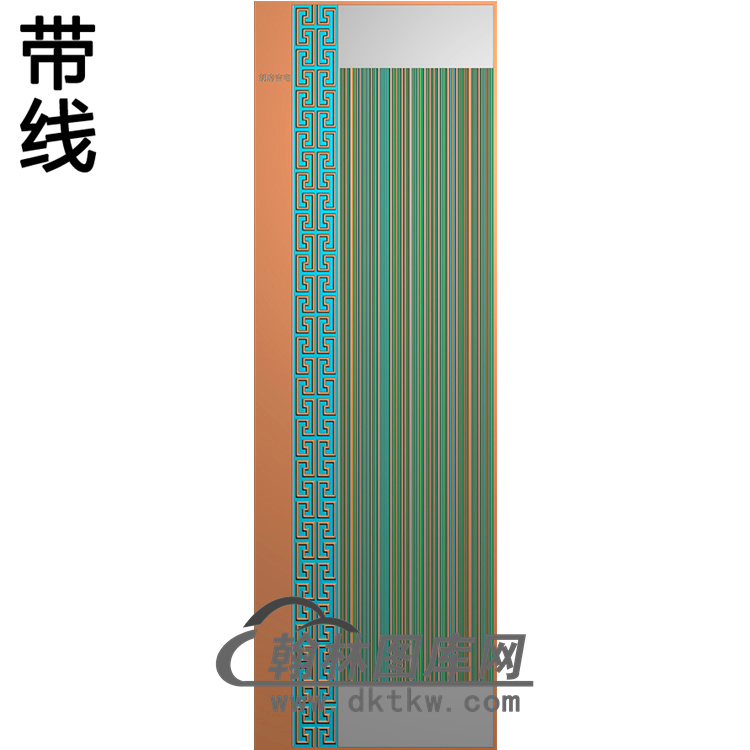 铝雕回纹纹理精雕图（TM-398）展示