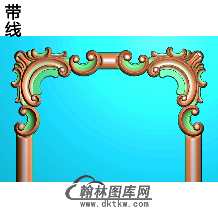 洋花护墙板精雕图(HQB-002)展示