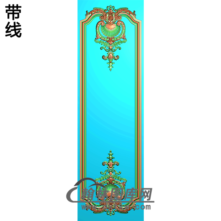护墙板精雕图(HQB-003)展示