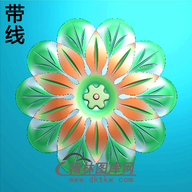 欧式圆形洋花精雕图（YXH-179）展示