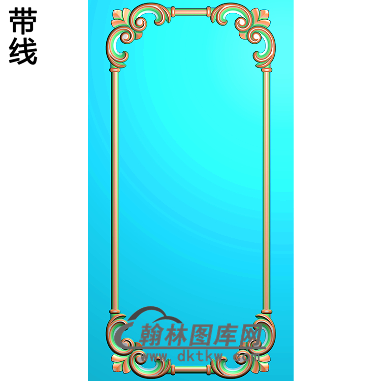 护墙板精雕图(HQB-017)展示