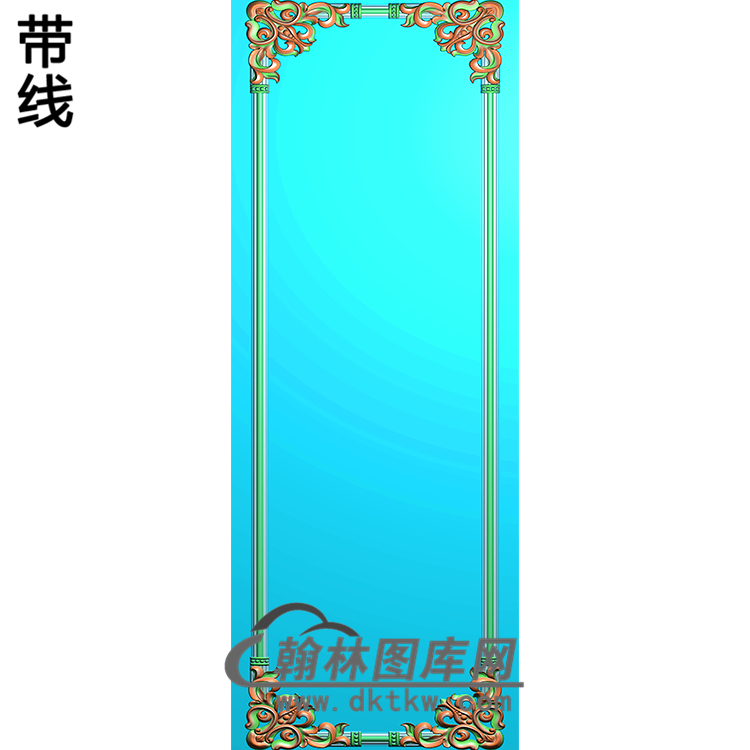 洋花护墙板精雕图(HQB-023)展示