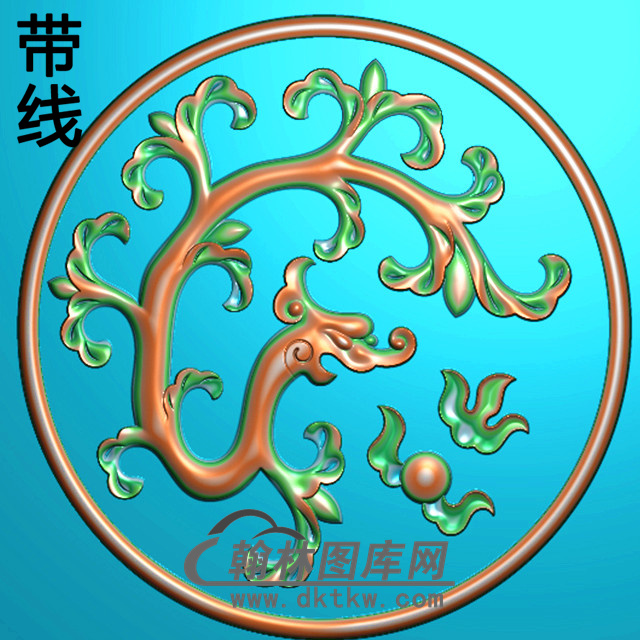 欧式圆形洋花精雕图（YXH-229）展示