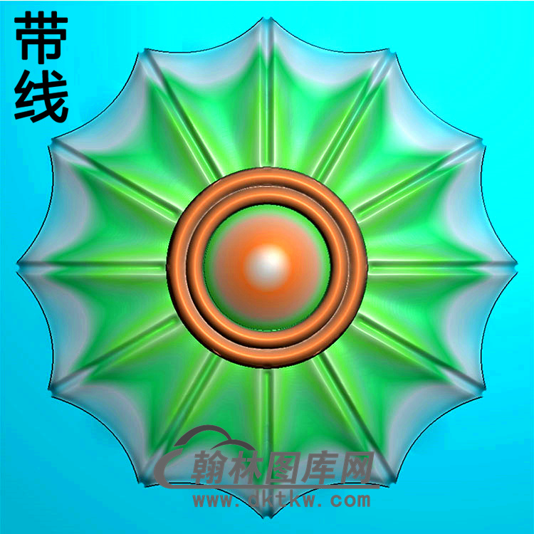 欧式圆形洋花精雕图（YXH-326）展示