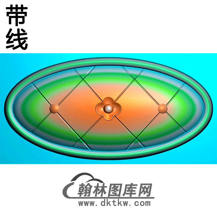 欧式椭圆形洋花精雕图（TYH-001）展示