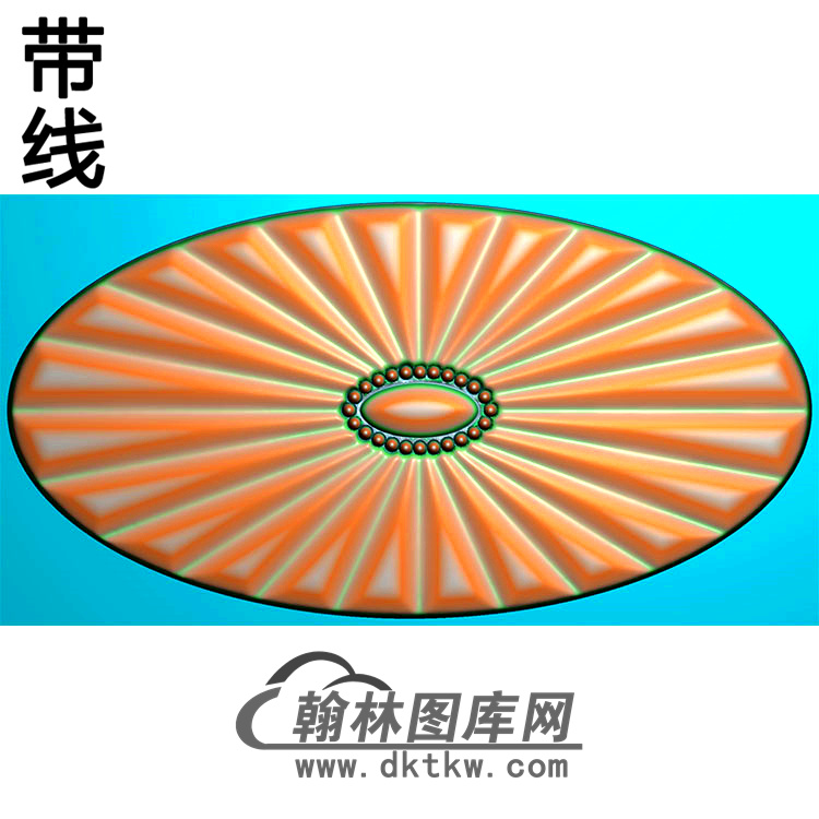欧式椭圆形洋花精雕图（TYH-017）展示