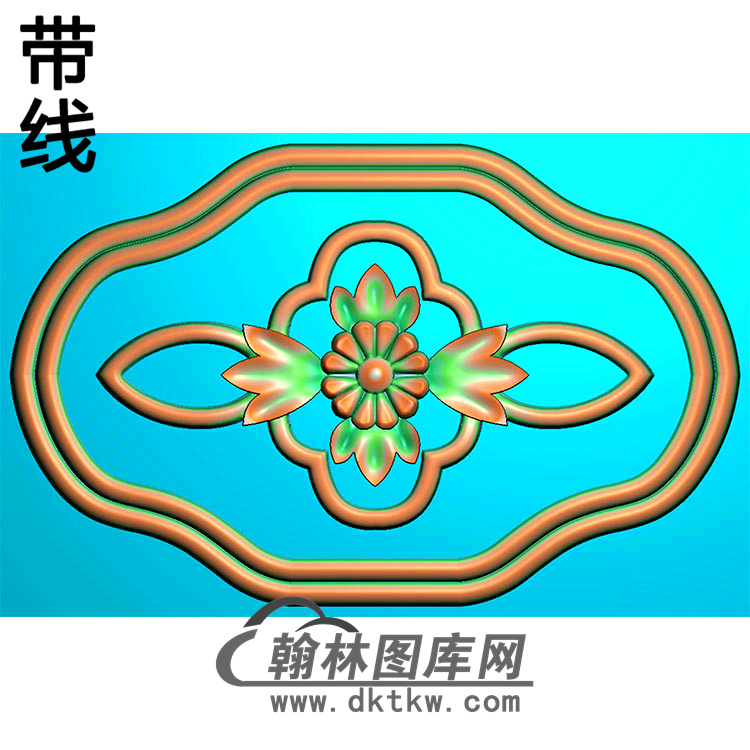 欧式椭圆形洋花精雕图（TYH-023）展示