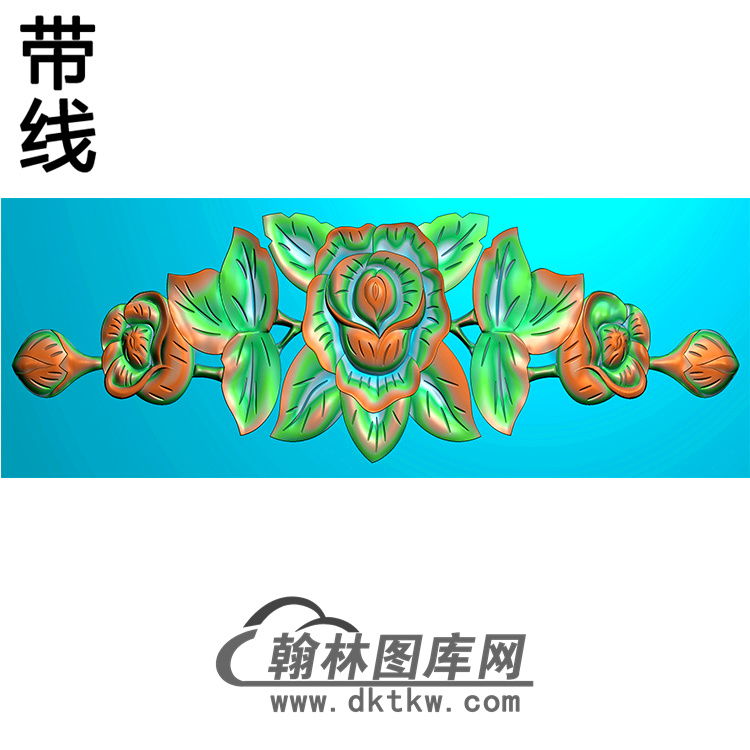 欧式帽顶洋花精雕图（MDH-041）展示