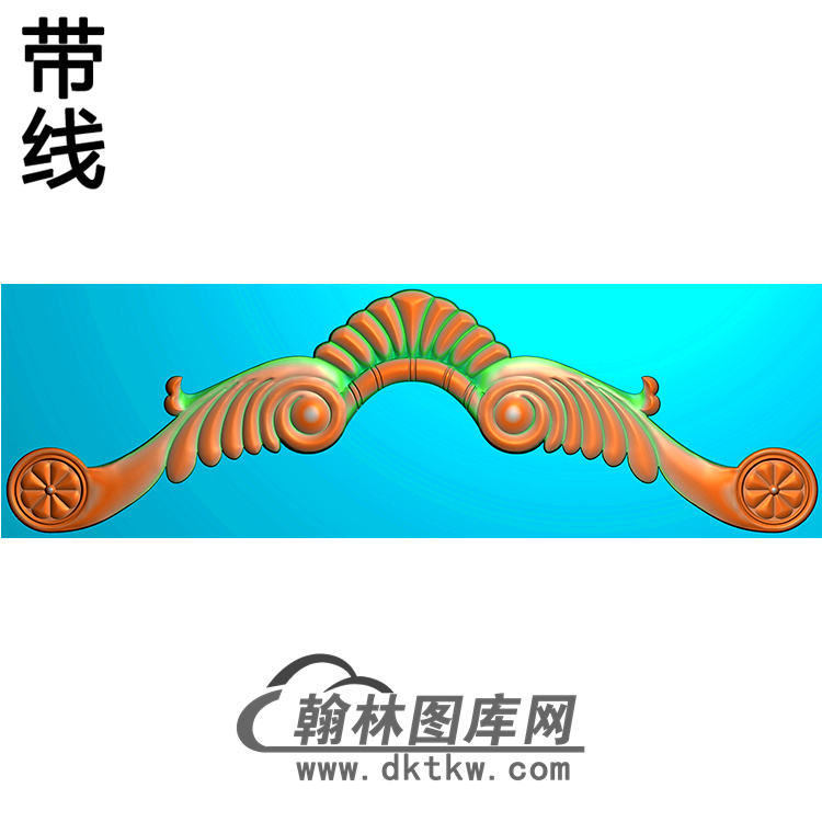 欧式帽顶洋花精雕图（MDH-053）展示