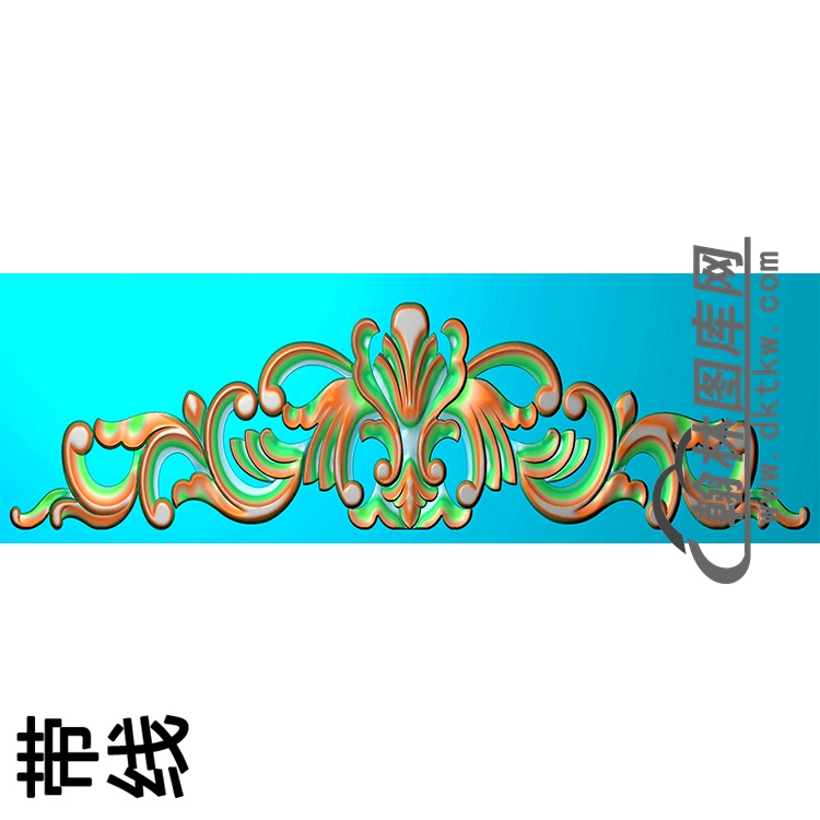 欧式帽顶洋花精雕图（MDH-054）展示