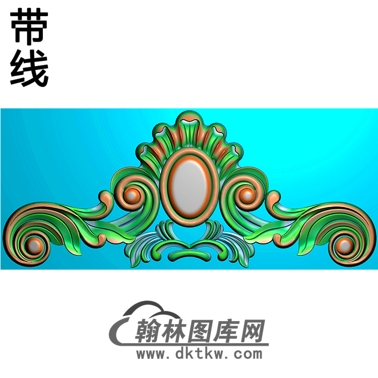 欧式帽顶洋花精雕图（MDH-090）展示
