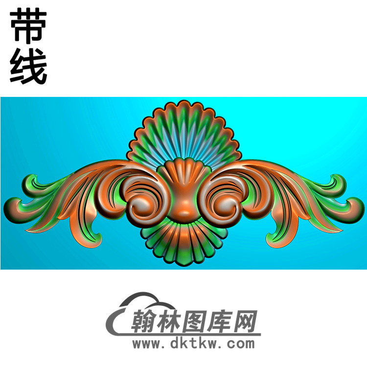欧式帽顶洋花精雕图（MDH-099）展示