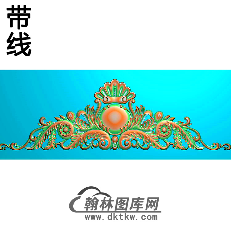 欧式帽顶洋花精雕图（MDH-106）展示