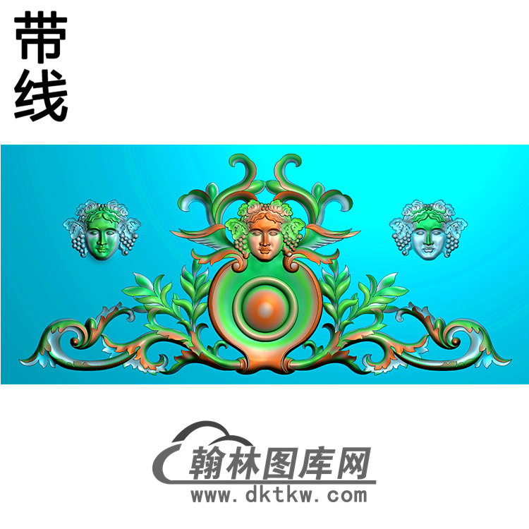 帽顶洋花精雕图（MDH-087）展示
