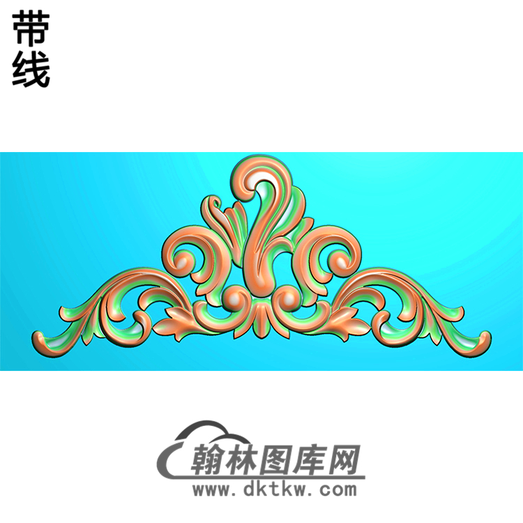 欧式帽顶洋花精雕图（MDH-120）展示