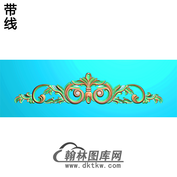 欧式帽顶洋花精雕图（MDH-136）展示