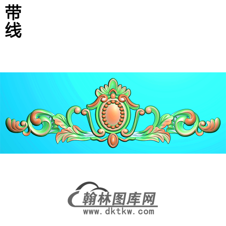 欧式帽顶洋花精雕图（MDH-164）展示