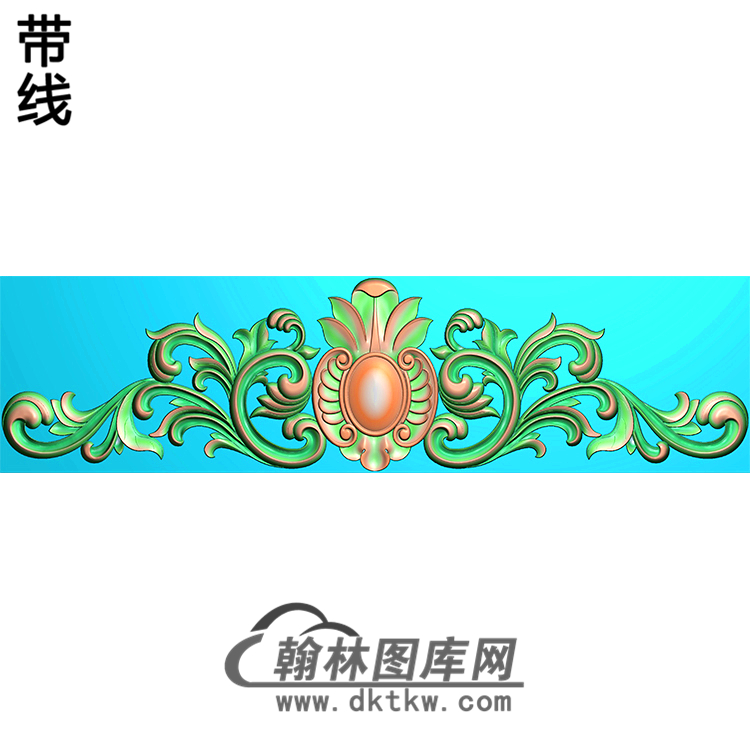 欧式帽顶洋花精雕图（MDH-154）展示