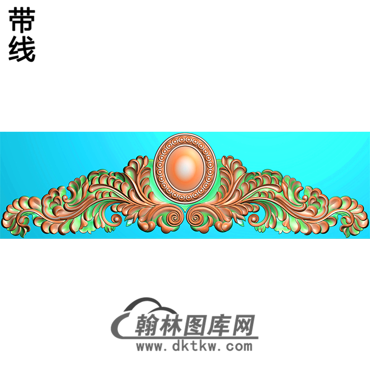 欧式帽顶洋花精雕图（MDH-169）展示