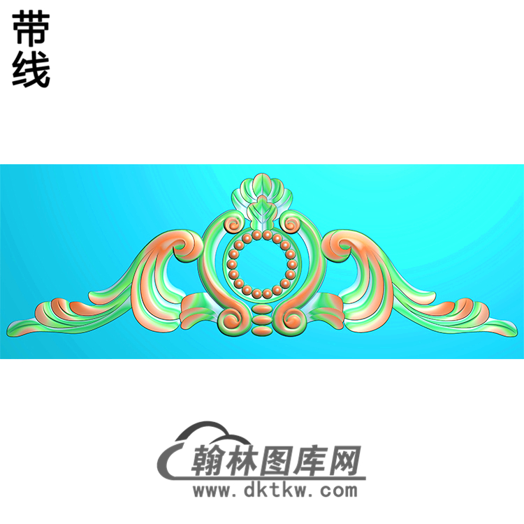 欧式帽顶洋花精雕图（MDH-171）展示