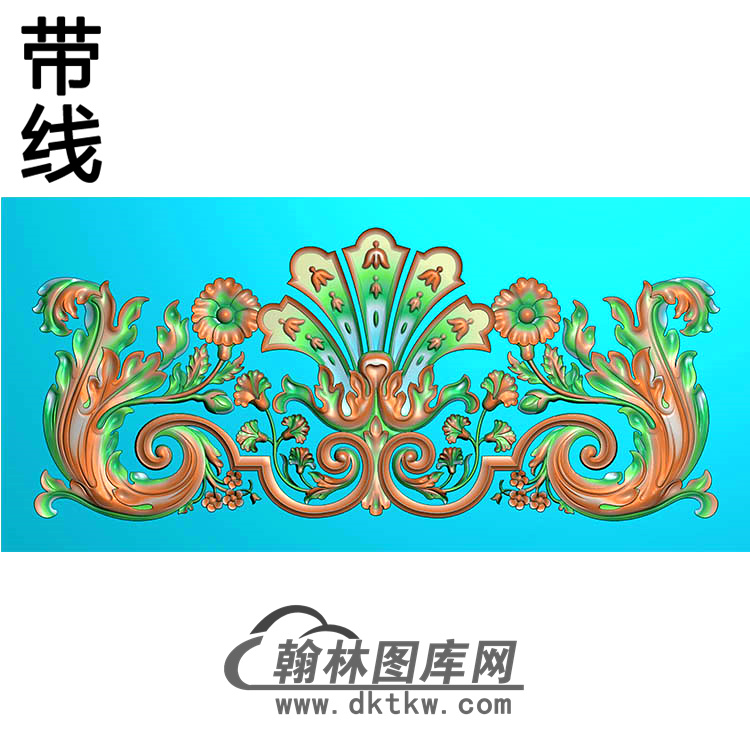 欧式帽顶洋花精雕图（MDH-192）展示