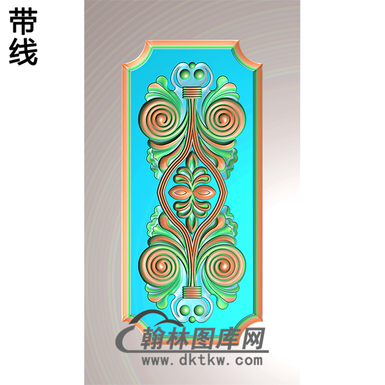 洋花护墙板精雕图(HQB-080)展示