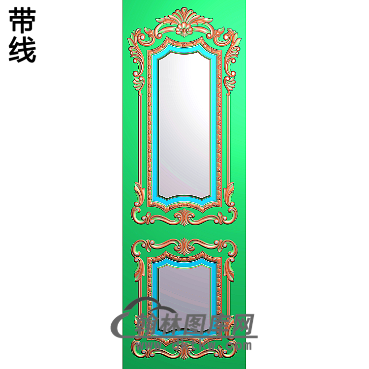 洋花护墙板精雕图(HQB-086)展示
