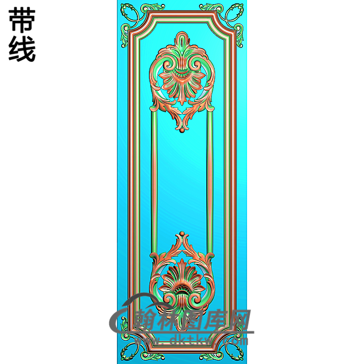 洋花护墙板精雕图(HQB-112)展示