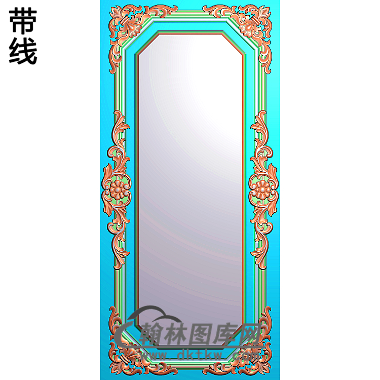 洋花护墙板精雕图(HQB-128)展示