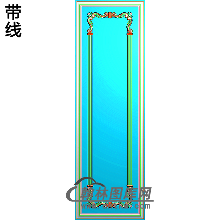护墙板精雕图(HQB-154)展示