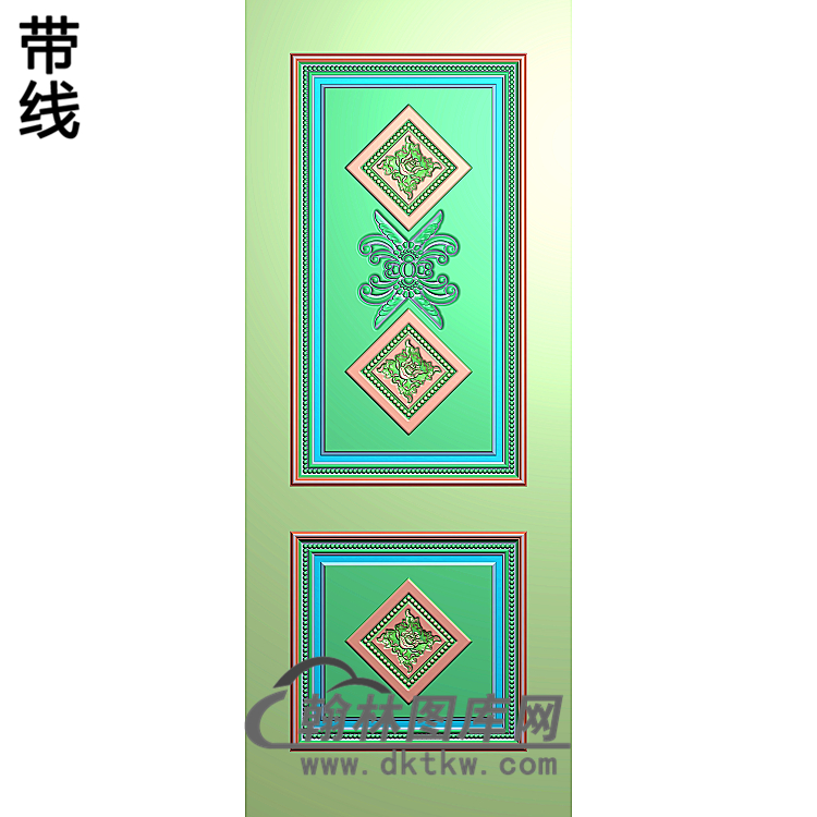护墙板精雕图(HQB-166)展示