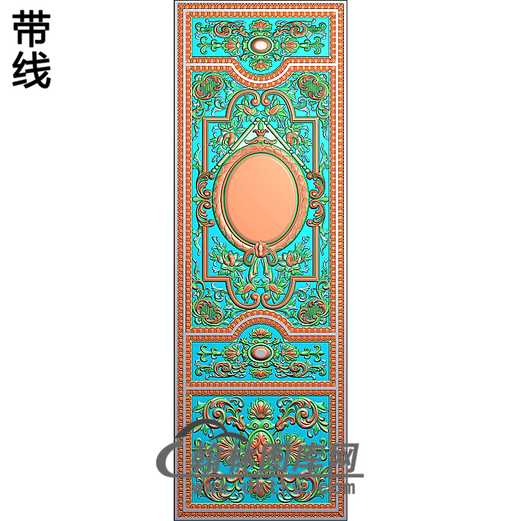 护墙板精雕图(HQB-171)展示