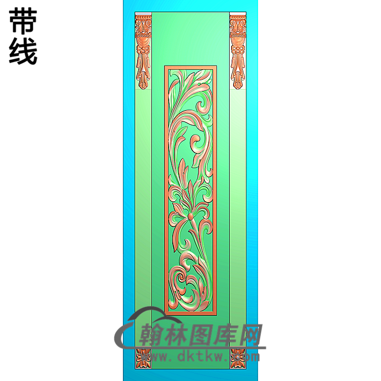 护墙板精雕图(HQB-181)展示