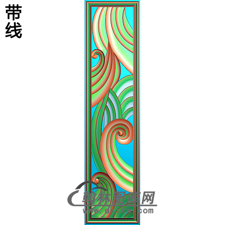 护墙板精雕图(HQB-187)展示