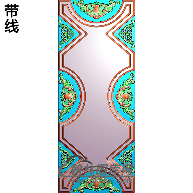 护墙板精雕图(HQB-212)展示