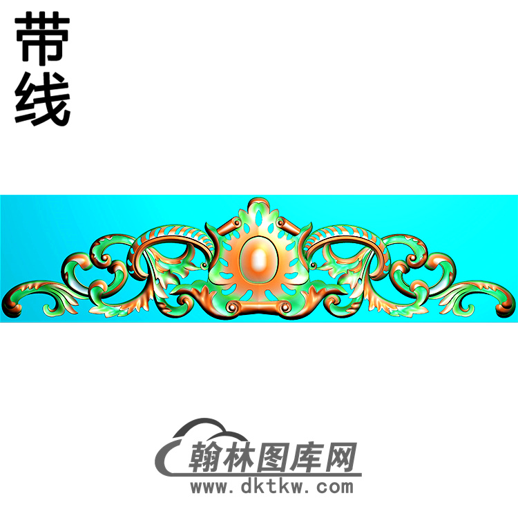 欧式帽顶洋花精雕图（MDH-224）展示