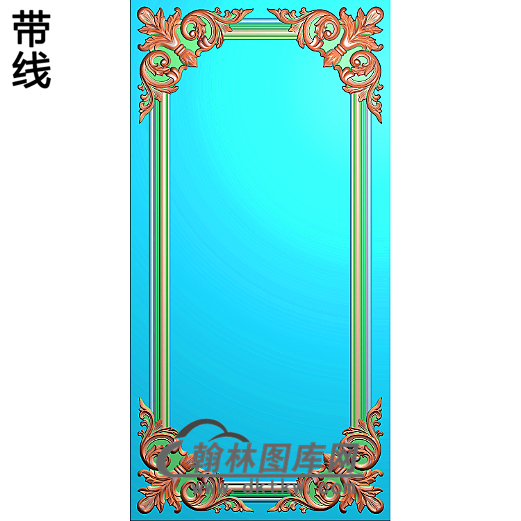 洋花护墙板精雕图(HQB-238)展示