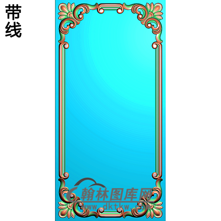 洋花护墙板精雕图(HQB-239)展示