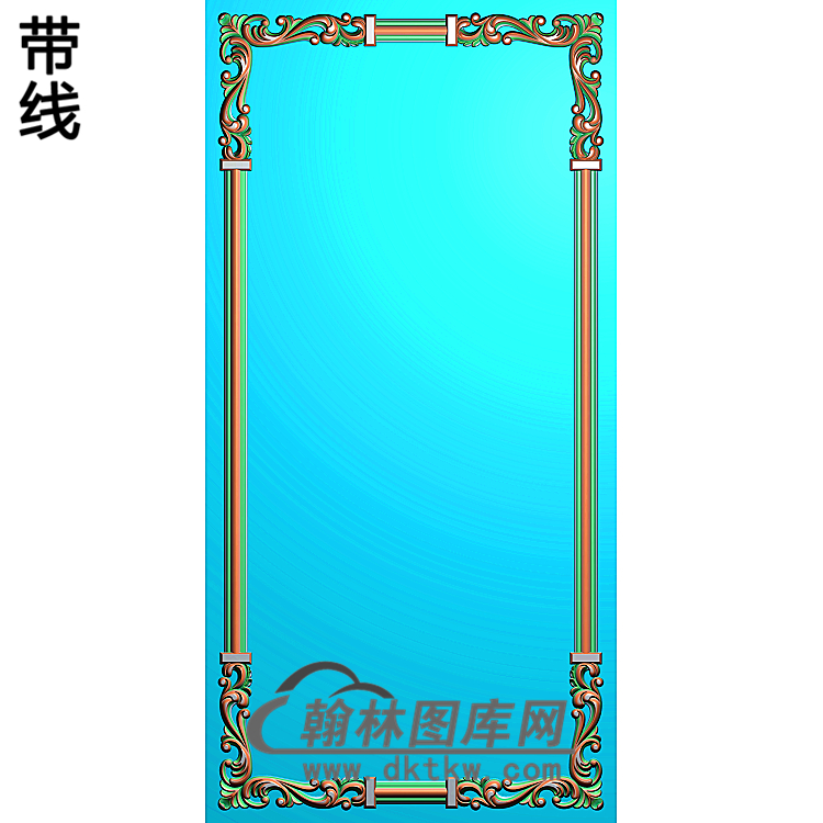 洋花护墙板精雕图(HQB-246)展示