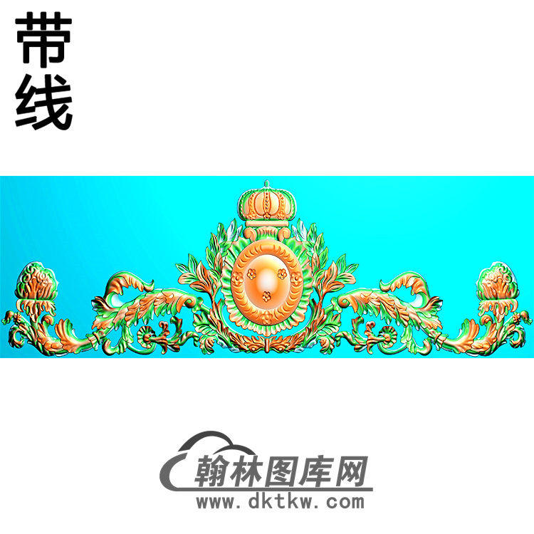 欧式帽顶洋花精雕图（MDH-238）展示