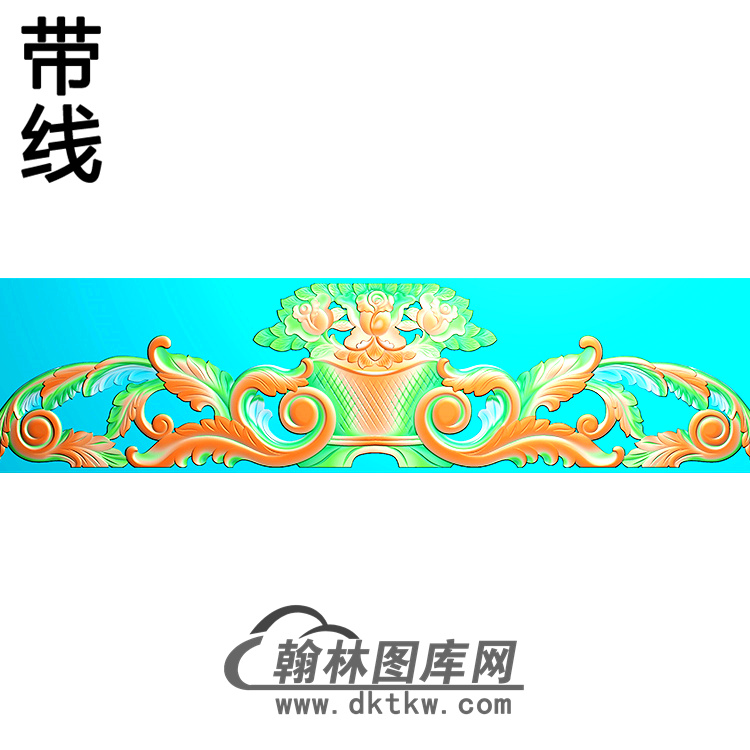 欧式帽顶洋花精雕图（MDH-241）展示