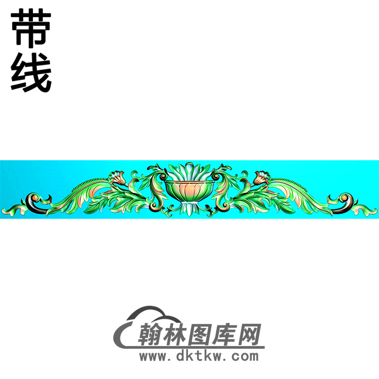 欧式帽顶洋花精雕图（MDH-247）展示