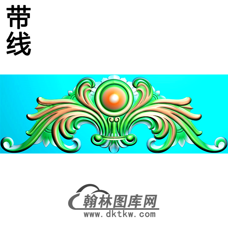 欧式帽顶洋花精雕图（MDH-265）展示